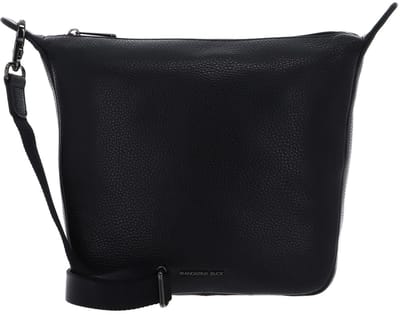 MANDARINA DUCK Leren schoudertas Mellow Leather Crossover Bag Nero zwart