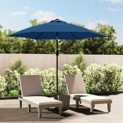 Maison Exclusive - Tissu de remplacement pour parasol d'extérieur Bleu azuré 300cm blauw