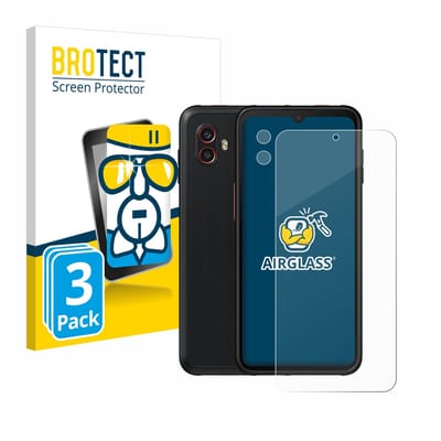 Screenprotector 3 Stuks voor Samsung Galaxy XCover 6 Pro (Voor+Camera) Beschermglas transparant