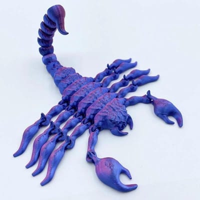 3D-printen Schorpioen Simulatie Dier Gewricht Beweegbaar Ornament Kinderspeelgoed Cadeau Aquarium Landschapsvorming Ambacht