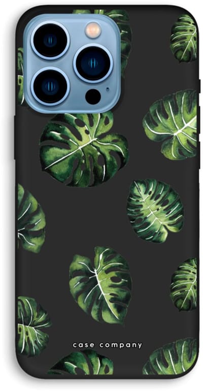 Case Company® - Hoesje geschikt voor iPhone 13 Pro hoesje - Tropische bladeren - Biologisch Afbreekbaar Telefoonhoesje - Bescherming alle Kanten en Schermrand
