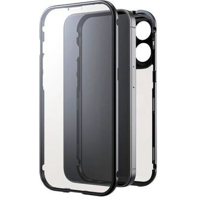 Black Rock 360° Glass Cover Apple iPhone 15 Pro Zwart Inductieve lading, Stootbestendig