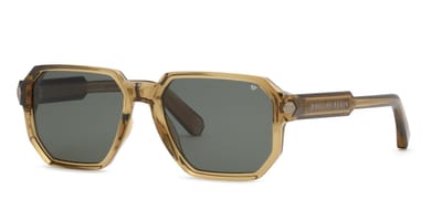 Philipp Plein SPP202M Giallo trasparente 57/19/150 MAN Zonnebrillen