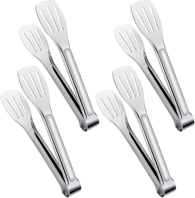 EXCITAT Keukentang - 7 inch gebaktang - Antislip keukentang - Grilltang - Geschikt voor salades, bakken, familiebijeenkomsten - 4-pack