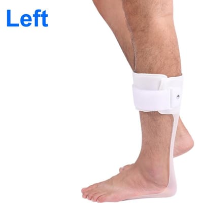 AFO Klapvoetbrace, Rigide Enkelvoetorthese Ondersteuning voor Lopen met Schoenen, Duurzame Lichtgewicht Polyethyleen Klapvoetsplint XL