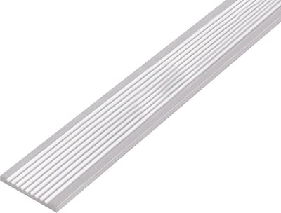 Geribbelde Aluminium Platte Staf 1000 x 30 mm | Profiel voor Bouw en Hobby