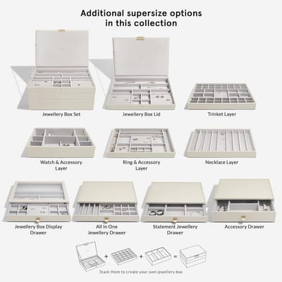Supersize Sieradendoos Deksel - Ruime Organisatie voor Juwelen