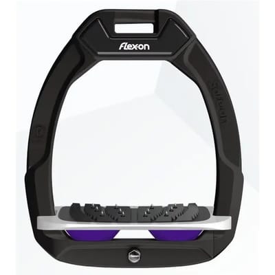 Veiligheidssporen voor paardrijden Incliné Ultra Grip Zwart/Grijs/Paarse Flex-On Safe-On