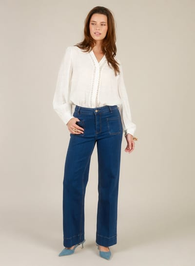 YEST Ines Tops - Off White - maat 34