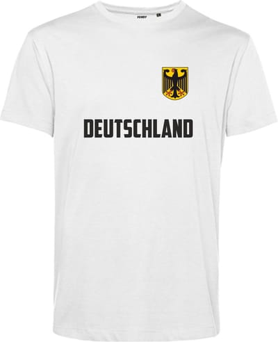 T-shirt Deutschland | WK 2026 |België shirt | Shirt Belgische vlag | Wit | maat XS