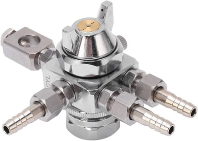 Automatisch Spuitpistool - Olieverf Sproeier - Industrieel Spuiten - Verstelbaar Patroon - 1mm Mondstuk - Zilver