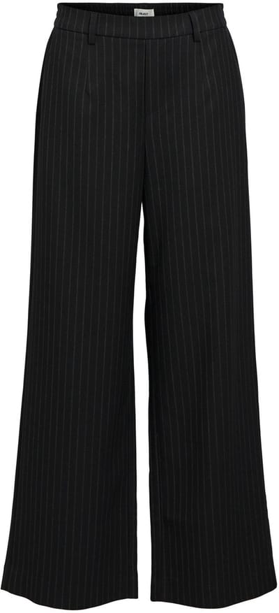 Object Objlisa Wide Pant Broeken Dames - Zwart - Maat 34