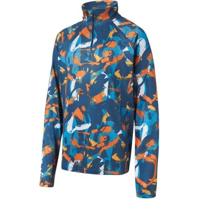 CRIVIT Kinder thermoshirt (Blauw/oranje/wit, 134/140)