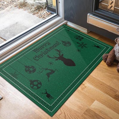 Kerstvakantie Decoratie Deur Diatomeeënaarde Mat Huishouden Antislip Sneldrogend Absorberende Voetmat Vakantie Deurmat 40*60cm