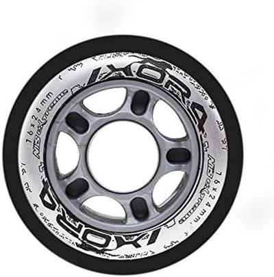 Inline Wielen - Skeelerwielen Rolschaats - Vrijetijdsskating - Duurzaam PU-kunststof - 76x24mm 4 Stuks - Zwart