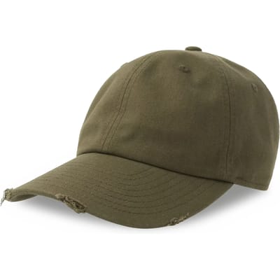 Atlantis Headwear Dad Hat Destroyed-S AT682 - OLIVE - One size