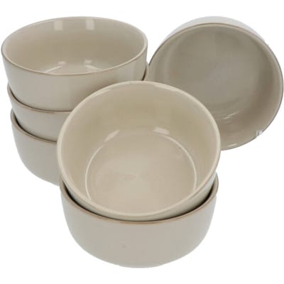 Secret de Gourmet Kommetjes keramiek terre set van 6 stuks 15 cm -