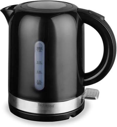 Elektrische Waterkoker - Draadloze Ketel - Snel Water Koken - Automatische Uitschakeling - 1 Liter - Zwart