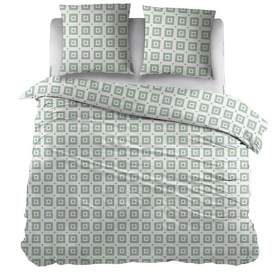 Snoozing Caroline Dekbedovertrek - Tweepersoons - 200x200/220 cm - Green