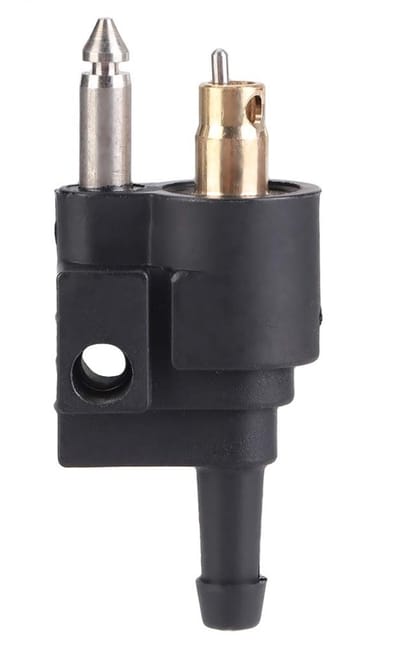 Dailygoods- Brandstofleiding Snelkoppeling - Mannelijke Connector - 6 mm Pijpverbinding - Geschikt voor Buitenboordmotor - Eenvoudige Installatie - Nauwkeurig Formaat - Brandstofconnector