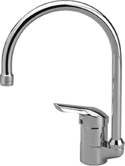 Ideal Standard Venlo Nimbus New keukenkraan - 1 greeps met hoge draaibare buisuitloop - perlator chroom