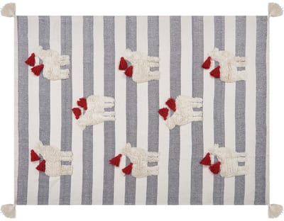 NAMTAR - Plaid - Wit - 120 x 150 cm - Katoen