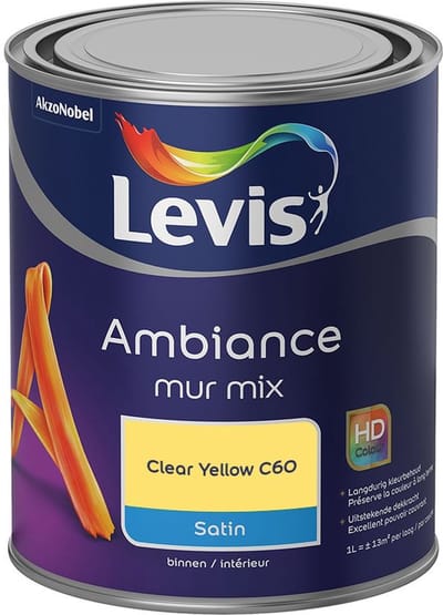 Levis - Ambiance Mur Satin Mix - Clear Yellow C60 - Mengverf - 1 L