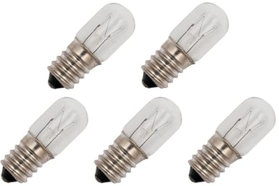 Signaallamp E14 60V 5W - 83 mAh - 5 stuks - T16 Gloeilamp Ø16mm - 45mm - 2500K - Dimbaar