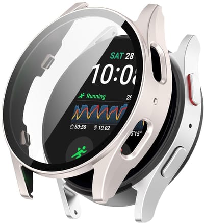 By Qubix - Hard case waterdicht - Sterrenlicht - Geschikt voor Samsung Galaxy Watch 7 - 40mm