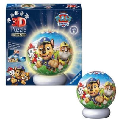 Ravensburger – Paw Patrol – 3D Puzzle-Ball Nachtlicht – 73 Stukjes