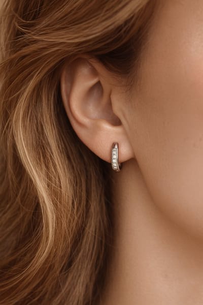 Lundholm Oorringen Dames Zilverkleurig – Premium Stainless Steel – Elegante Oorringen met Zirkonia (1.5 cm) – Verfijnd & Tijdloos – Luxe Geschenkverpakking - Cadeau voor Haar- Vrouwen Cadeautjes
