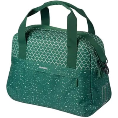 Basil Flair - Fietsschoudertas - 18L - Groen - Waterafstotend - Reflectiedetails