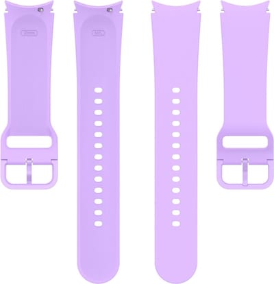 Siliconen bandje - geschikt voor Samsung Galaxy Watch 7 / Watch FE / Watch 6 / Watch 6 Classic / Watch 5 / Watch 5 Pro / Watch 4 / Watch 4 Classic - maat S / M - lila