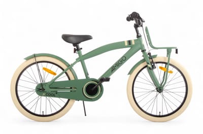 AMIGO 2Cool Jongensfiets 20 Inch - Kinderfiets voor 6 tot 8 Jaar - 115-125 cm - Groen