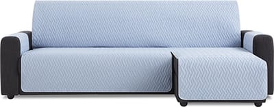 Belmarti Waterproof chaise-longue bankbeschermer rechts - 200 cm - Lichtblauw