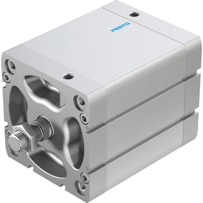 Festo Compacte Cilinder 100mm Boring 80mm Slag ISO 21287 Dubbelwerkend - 536382 - P2BQC