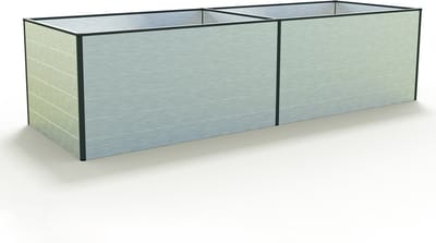 297 x 77 x 77 cm Moestuinbak Kingsize Daniela, Aluminium (geanodiseerd)