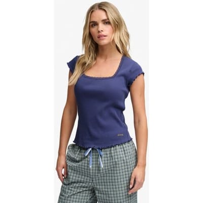 T-shirt met vierkante hals voor vrouwen Superdry Essential