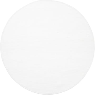 Vloerkleed Scott Wit Rond ø200 cm - Wol Platgeweven Vloerkleed – Japandi / Tijdloos Modern Design