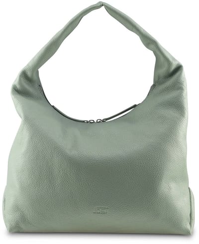 JOST Leren Schoudertas Vika Hobo Bag Lagoon Mintgroen