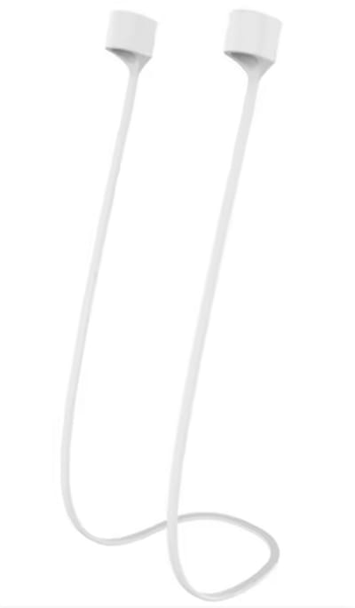 Scoby - AirPods Koordje - Geschikt voor Apple AirPods - Anti Verlies Strap - Siliconen Oordopjes Koord - AirPods Accessoire - Wit