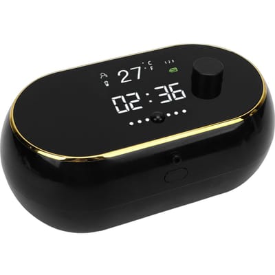 Automatische Schuimende Zeepdispenser Wandmontage Digitale Weergave Oplaadbaar Touchless Handzeepdispenser voor Badkamer zwart