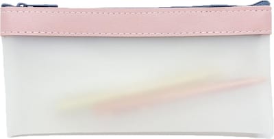 Zody Shop - Tekenetui - Transparant, Roze - PP Materiaal - 19,5 x 9,5 x 1,0 cm - Pennenzak voor Volwassenen - Etui voor jongens - Etui voor meisjes