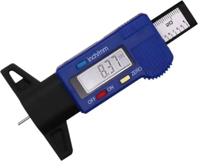 Actie4you® - Professionele Digitale Bandenprofielmeter - Nauwkeurig en Gebruiksvriendelijk – Bandendieptemeter – Profielmeter - Blauw
