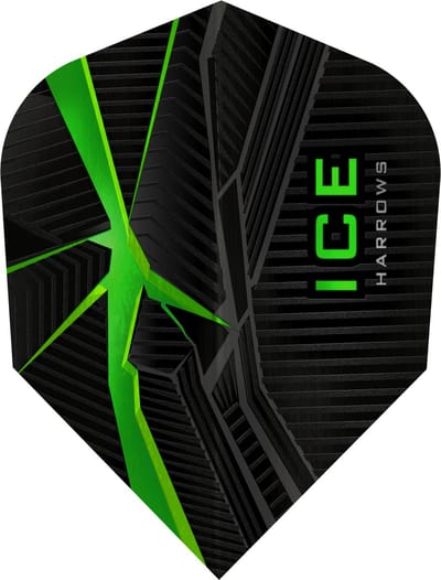 Harrows ICE Recut Green - Dart Flights