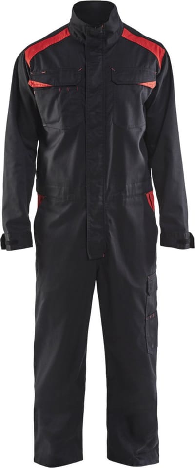 Blaklader Overall Industrie 6054-1800 - Zwart/Rood - C62