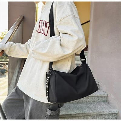 Sacs de Fitness Multifonctionnels pour Femmes et Hommes, Sacs de Voyage Bandoulière, Sacs de Sport et Besace de Grande Capacité, Sacs d'Entraînement. black
