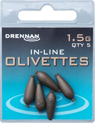 Drennan In-Line Olivette - Lood - 1.5g - Brons