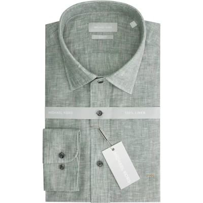 Shirt met lange mouwen Michael Kors Linen Slim Flt