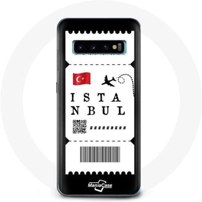 Coque pour Samsung Galaxy S10 Billet d'avion Istanbul Turquie